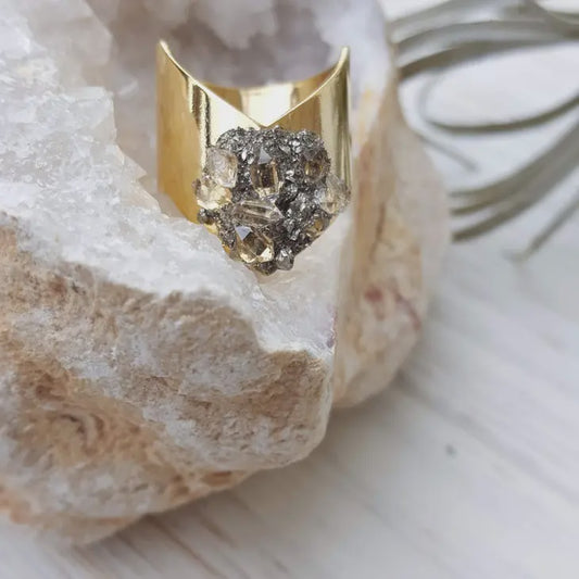 Herkimer Diamond Ring