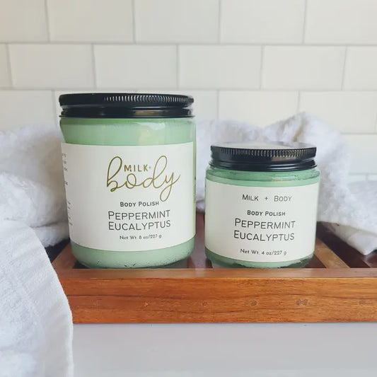 Peppermint Eucalyptus Body Polish | Emulsified Sugar Scrub